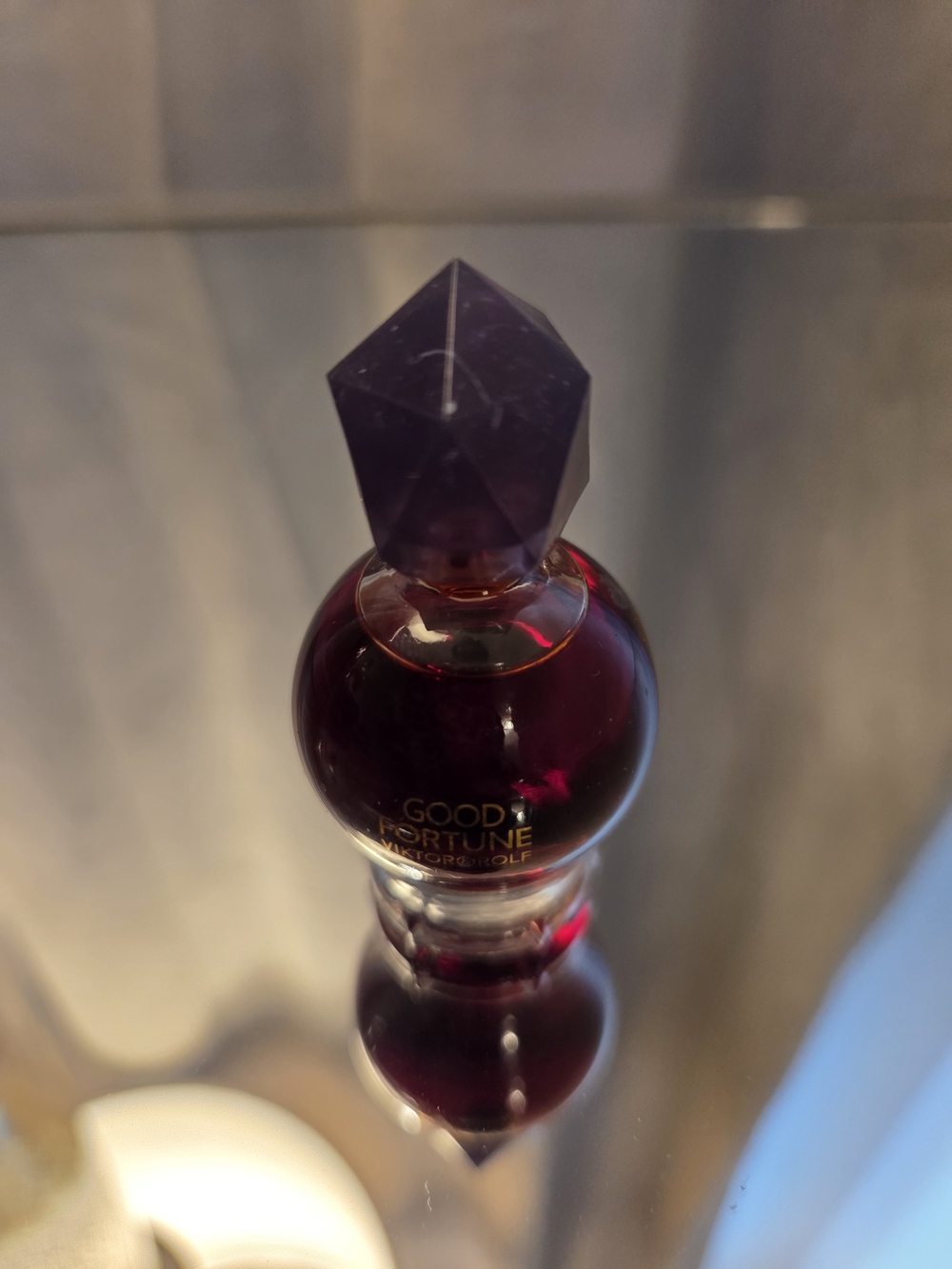 Viktor & Rolf Good Fortune Decorative Purple Perfume Bottle Accent